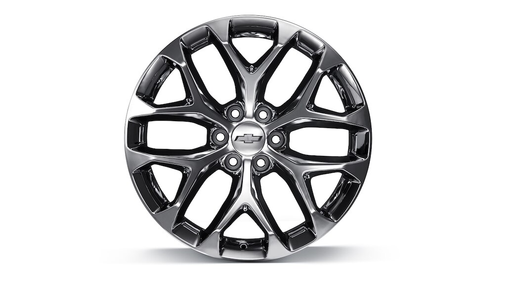 Rin en aluminio de 22 pulgadas cromado de 6 brazos para Chevrolet Silverado Turbo 2024, camioneta de trabajo